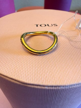 Anillo TOUS plata vermeil Vibrant Colors talla 14