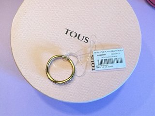 Anillo TOUS plata vermeil Vibrant Colors talla 14