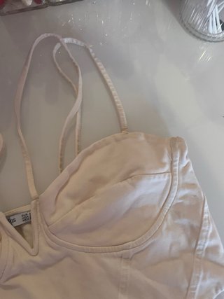 Top Corset Bershka Beige XS