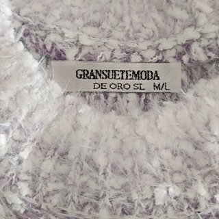 Jersey mujer malva y blanco por 2€