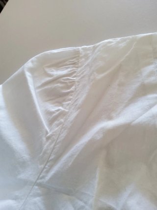 Camisón antiguo algodón bordado
