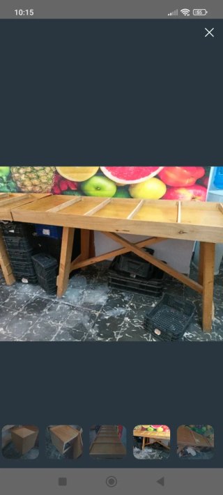 Expositor Frutería Madera