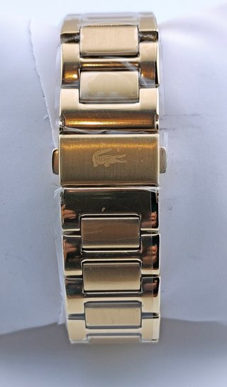 Reloj Lacoste nuevo, dorado y azul