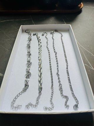 Set 5 bracciali acciaio inossidabile