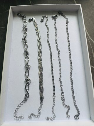 Set 5 bracciali acciaio inossidabile