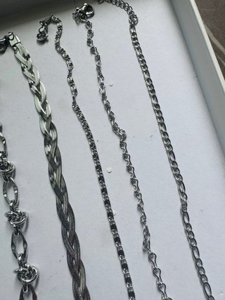 Set 5 bracciali acciaio inossidabile