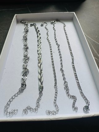 Set 5 bracciali acciaio inossidabile