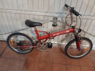 Bicicleta Plegable Roja