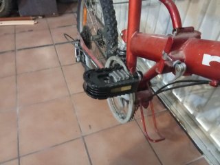 Bicicleta Plegable Roja