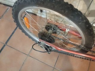 Bicicleta Plegable Roja