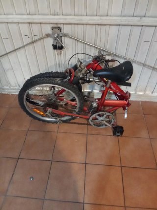 Bicicleta Plegable Roja