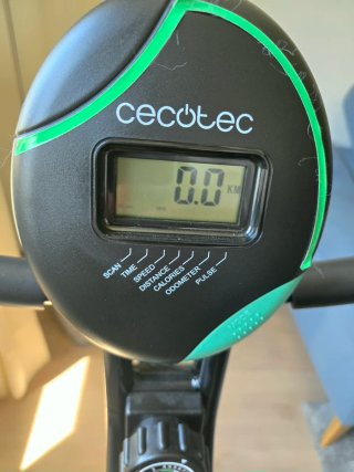 Bicicleta Estática Plegable Negra y Verde