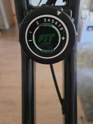 Bicicleta Estática Plegable Negra y Verde