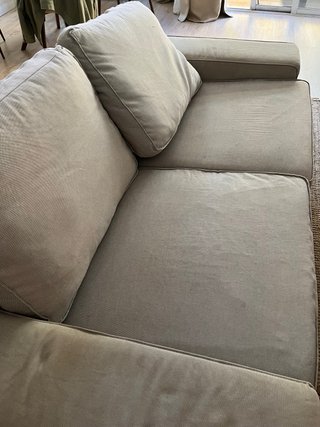 Sofá 2 plazas Ikea Beige Tela