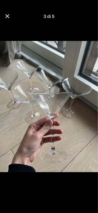 Set 6 Bicchieri Margarita/Martini Ikea
