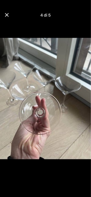 Set 6 Bicchieri Margarita/Martini Ikea