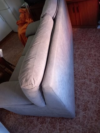 Sofá de tela gris 180cm