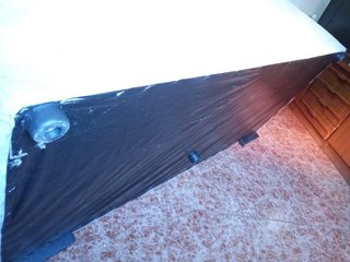 Sofá de tela gris 180cm