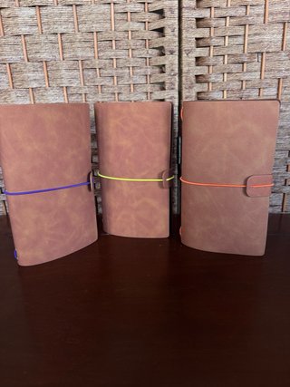 Cuadernos de notas de cuero sintético Tamaño A6