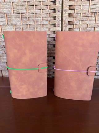 Cuadernos de notas de cuero sintético Tamaño A6