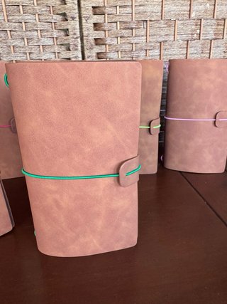 Cuadernos de notas de cuero sintético Tamaño A6