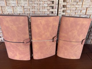 Cuadernos de notas de cuero sintético Tamaño A6