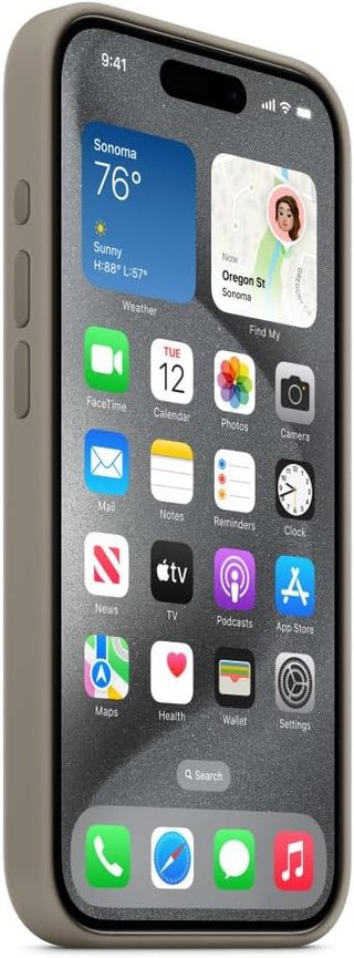 Apple funda silicona protección carga rápida