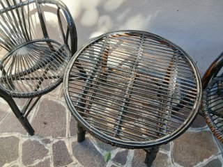 Salottino da esterno in rattan