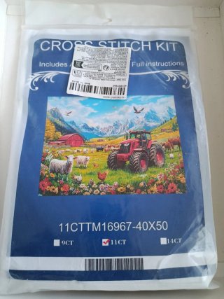 Kit Punto de Cruz Impreso, Nuevo.