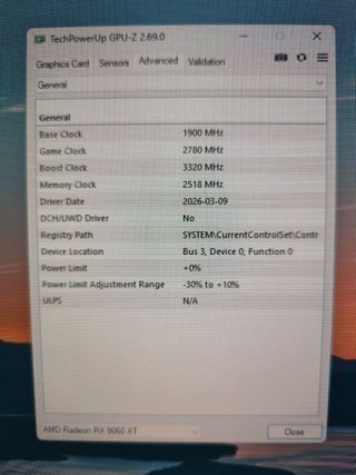 Gigabyte AMD Radeon RX 9060 XT Gaming OC 16gigas