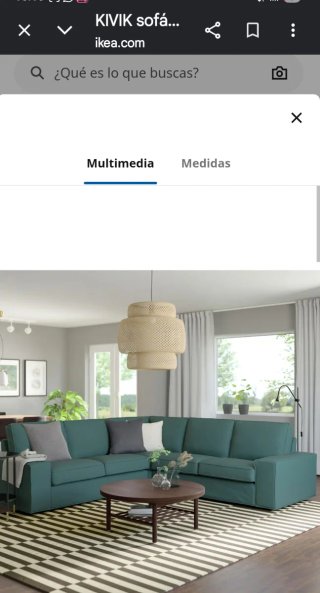 Sofá IKEA KIVIK modular rinconera + Puff