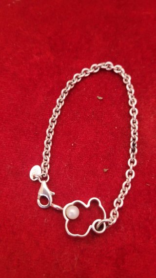 Pulsera Tous Oso Perla Plata