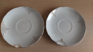 Tazze vintage porcellana oro