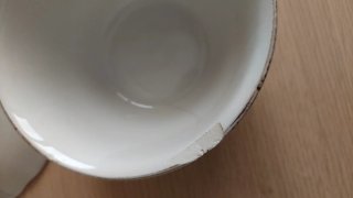 Tazze vintage porcellana oro
