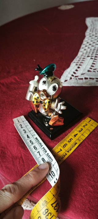 Paperino Baby Argento 925 Statuetta Disney Vintage