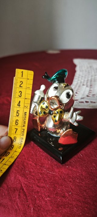 Paperino Baby Argento 925 Statuetta Disney Vintage