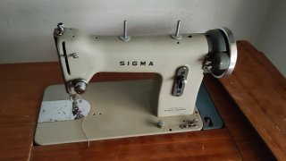 Maquina de coser de máquina de coser de madera y m
