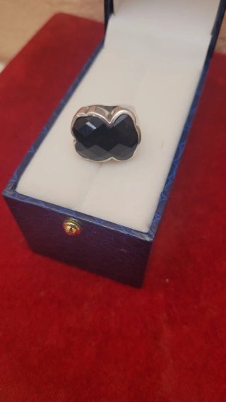 Anillo Corazón Plata Tous Negro