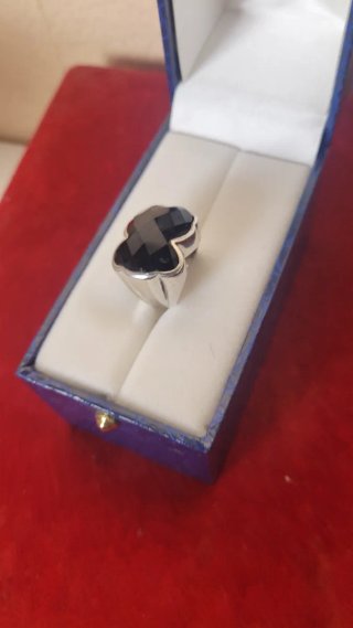 Anillo Corazón Plata Tous Negro