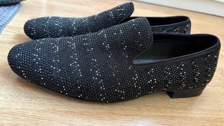 Zapatos Zara Hombre Negro/Plata Talla 41