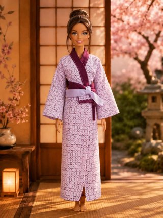 Barbie Kimono Morado