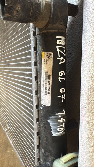 RADIADOR AGUA SEAT IBIZA 6L 1.4 TDI 2007