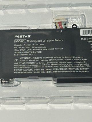 Batteria FESTAS SDO6XL Li-Polymer per HP Omen 15-E
