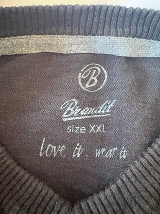 Jersey Brandit cuello pico negro Talla XL