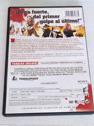 DVD Machete - Acción y Aventura