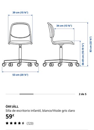 Silla de escritorio infantil ORFJALL