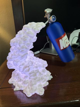 Lámpara NOS 3D Botella Óxido Nitroso