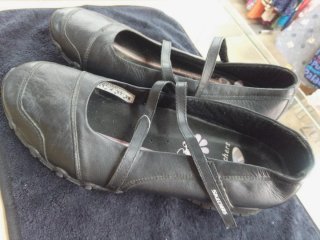 Bailarinas Skechers Piel Negra Talla 38