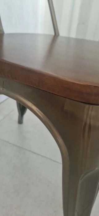 6 Sillas Tolix Metal y Madera
