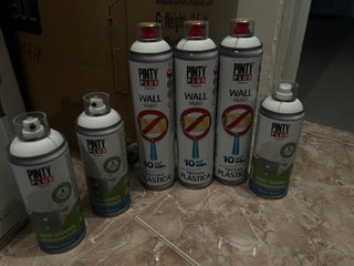 Pintura Spray Pared blanca pintyplus lote